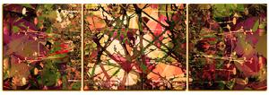 Obraz na plátně - Květinové grungy pozadí - panoráma 5108FC (150x50 cm)