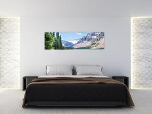 Obraz Alpského jezera (170x50 cm)