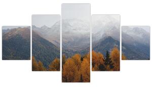 Obraz - Výhled na hřebeny hor (125x70 cm)