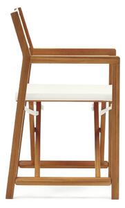 Bílé/přírodní dřevěné zahradní židle v sadě 2 ks Thianna – Kave Home