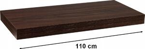 Police MDF Stilista 110 x 23,5 cm wenge