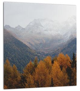 Obraz - Výhled na hřebeny hor (30x30 cm)