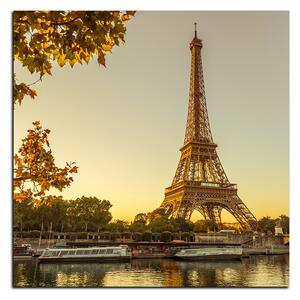 Obraz na plátně - Eiffel Tower - čtverec 3110A (50x50 cm)
