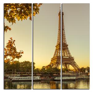 Obraz na plátně - Eiffel Tower - čtverec 3110B (75x75 cm)