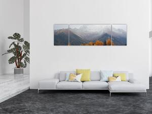 Obraz - Výhled na hřebeny hor (170x50 cm)