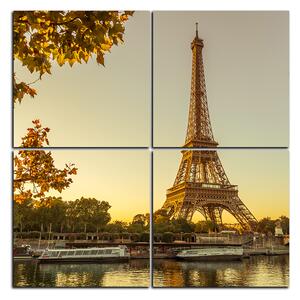 Obraz na plátně - Eiffel Tower - čtverec 3110D (60x60 cm)