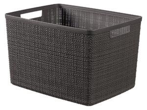 Curver JUTE 245716 Úložný koš 20 L, šedý CURVER