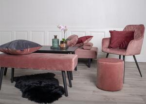 Puf House Nordic Ejby - samet | růžový