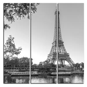 Obraz na plátně - Eiffel Tower - čtverec 3110QB (75x75 cm)