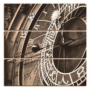 Obraz na plátně - Pražský orloj - čtverec 3113FC (105x105 cm)