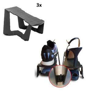 ARTPLAST Flip Flap U22AN-KIT Organizér na boty antracit, 3 ks