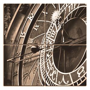 Obraz na plátně - Pražský orloj - čtverec 3113FD (100x100 cm)