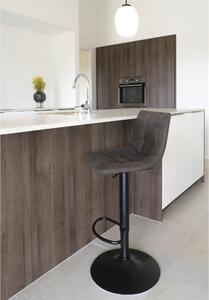 Barová židle House Nordic Middelfart - samet | tmavě šedá
