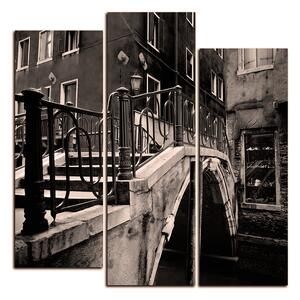 Obraz na plátně - Malý most v Benátkách - čtverec 3115FC (105x105 cm)