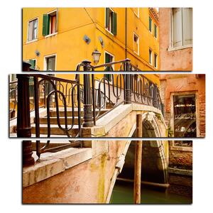 Obraz na plátně - Malý most v Benátkách - čtverec 3115D (75x75 cm)