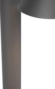 Moderní stojící venkovní lampa tmavě šedá 65cm - Humilis