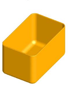 ARTPLAST Box do zásuvek a organizérů, 90x57x64mm, žlutý