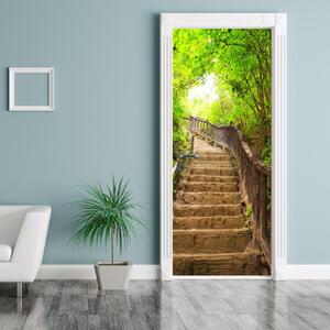 Fototapeta na dveře - Krásné schody v přírodě (95x205cm)
