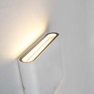 Moderní venkovní nástěnné svítidlo bílé 11,5 cm včetně LED - Batt
