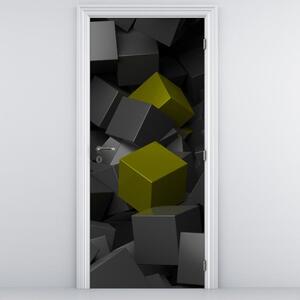 Fototapeta na dveře - Dvě žluté kostky (95x205cm)