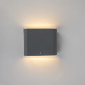 Nástěnné svítidlo antracitové 11,5 cm včetně LED IP65 - Batt