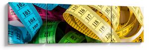 Obraz barevných metrů (170x50 cm)