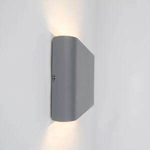 Venkovní nástěnné svítidlo tmavě šedé 17,5 cm včetně LED IP65 - Batt