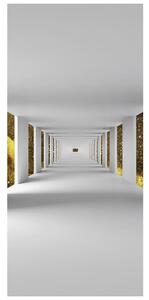 Fototapeta na dveře - Tunel se zlatým nebem (95x205cm)