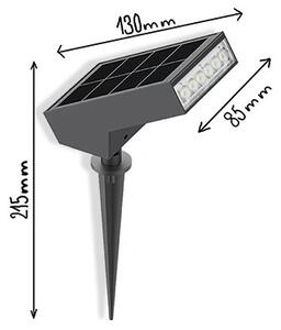 Viking - LED Solární lampa LED/1,4W/3,7V IP65 3000K