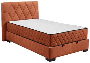 AMERICKÁ POSTEL, 120/200 cm, koňaková MID.YOU - Postele s úložným prostorem, Online Only