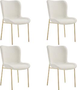 Tectake® Tessa čalouněná židle ergonomického tvaru s vysokým opěradlem 54 x 62 x 90 cm