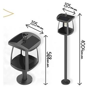 Viking - LED Solární lampa se senzorem LED/2W/3,7V IP54 4000K 2000 mAh