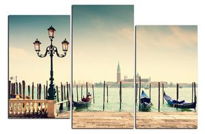 Obraz na plátně - Velký kanál a gondoly v Benátkách 1114D (90x60 cm)