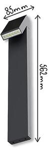 Viking - LED Solární lampa LED/1,4W/3,7V IP65 3000K