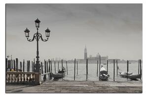 Obraz na plátně - Velký kanál a gondoly v Benátkách 1114QA (60x40 cm)