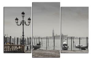 Obraz na plátně - Velký kanál a gondoly v Benátkách 1114QC (90x60 cm)