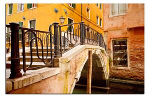 Obraz na plátně - Malý most v Benátkách 1115A (90x60 cm )