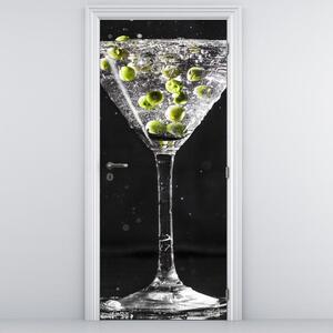 Fototapeta na dveře - sklenička s olivami (95x205cm)
