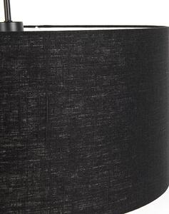 Moderní závěsná lampa černá s černým odstínem 50 cm - Combi 1