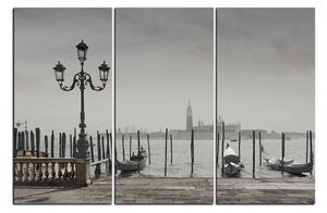 Obraz na plátně - Velký kanál a gondoly v Benátkách 1114QB (120x80 cm)