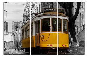 Obraz na plátně - Historická tramvaj v centru Lisabonu 1116B (90x60 cm )