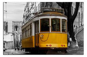 Obraz na plátně - Historická tramvaj v centru Lisabonu 1116A (90x60 cm )