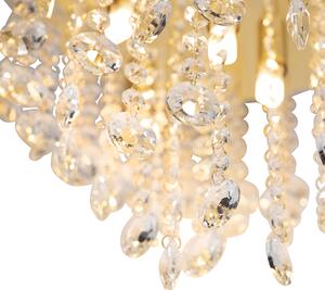Klasická stropní lampa zlatá / mosaz 35 cm - Medusa