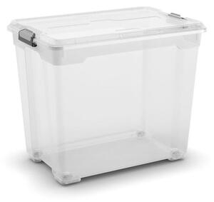 KIS Moover Box XXL transparentní s kolečky, 80l KIS