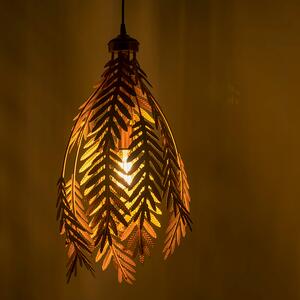Vintage závěsná lampa 2-světle zlatá - Botanica