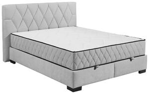 AMERICKÁ POSTEL, 160/200 cm, světle šedá MID.YOU - Postele s úložným prostorem, Online Only
