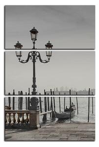 Obraz na plátně - Velký kanál a gondoly v Benátkách - obdélník 7114QB (90x60 cm )