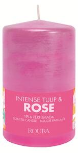 ROURA Intense Tulip & Rose Vonná svíčka, 204 g