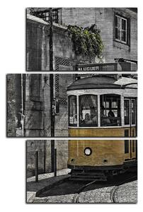 Obraz na plátně - Historická tramvaj - obdélník 7121QC (120x80 cm)