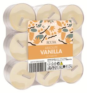 ROURA Absolute Vanilla Sada čajových svíček, 18 ks